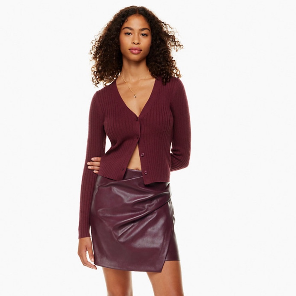 Wilfred Angie Maroon Skirt